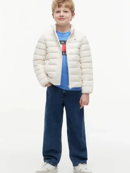 Tommy Hilfiger пухено яке за деца бяло