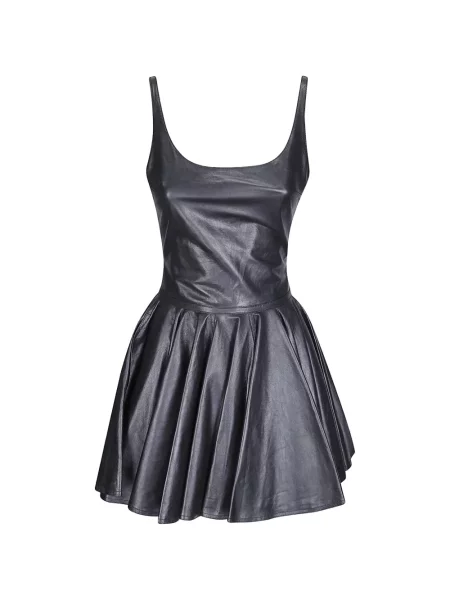 Rochie mini Haikure din piele negru