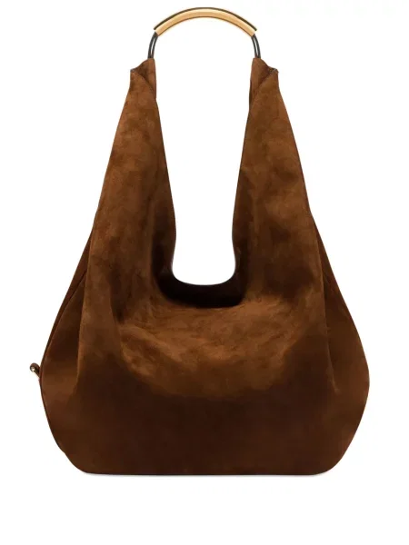 Geanta de piele Moschino din piele maro