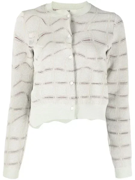 Cropp pulover Jnby din jacard verde