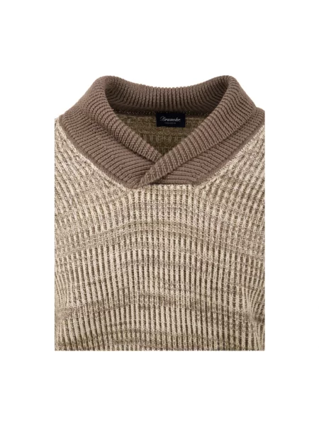 Sweter Drumohr brązowy