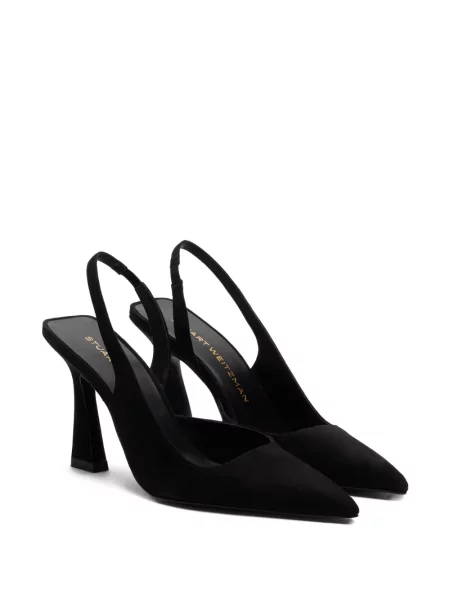 Pantofi cu toc Stuart Weitzman slingback negru