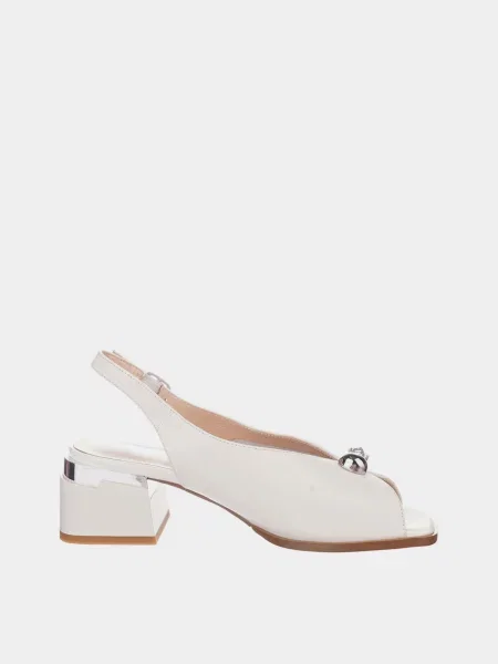 Шкіряні Босоніжки Blizzarini білий