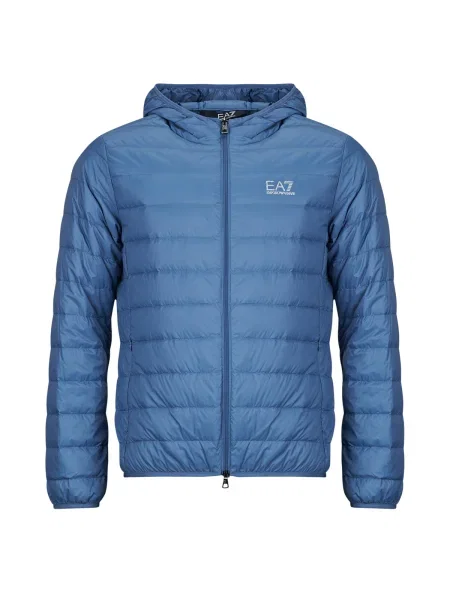 Emporio Armani Prechodná bunda svetlomodrá / biela modrá