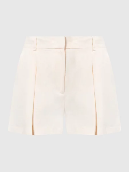 Шорти з льоном Twinset бежеві