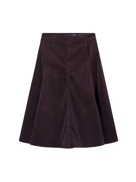 Spódnica midi Polo Ralph Lauren fioletowa