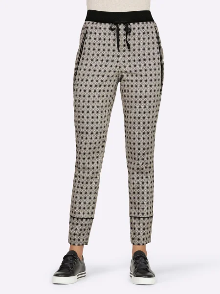 Heine Pantaloni gri negru