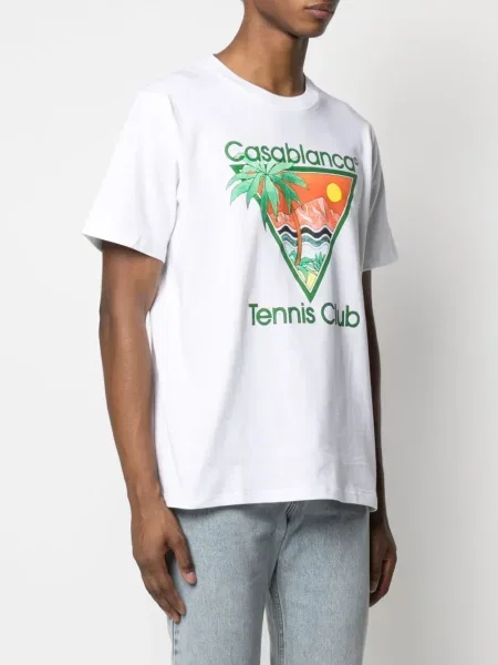 Tricou Casablanca tenis alb