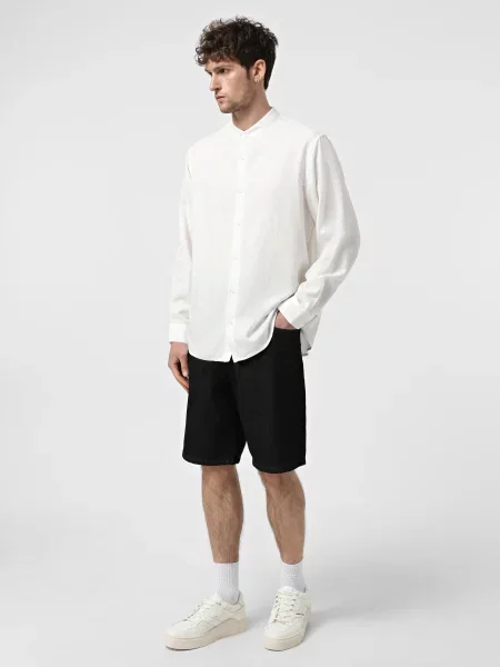 Джинсовые шорты Armani Exchange серые