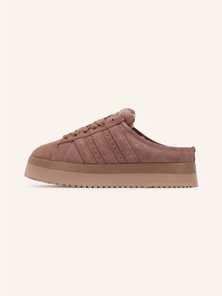 Adidas Originals Mules Na Platformě Campus černošedá