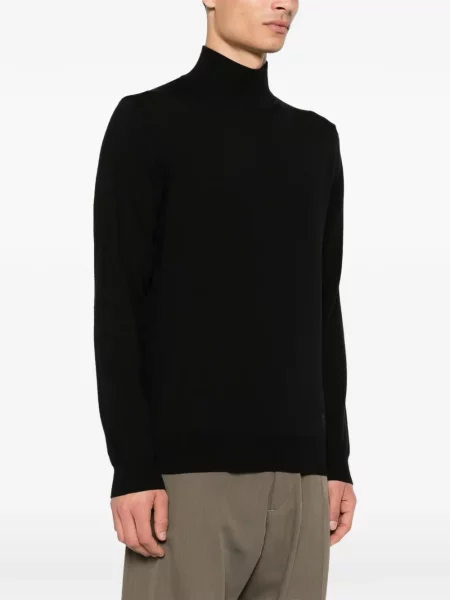 Pulover Corneliani cu broderie negru