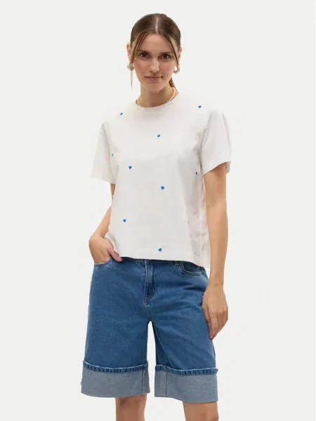 Vero Moda T-Shirt Solvei biały