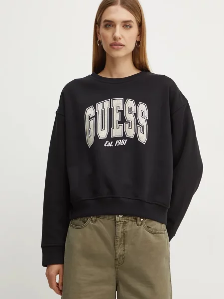 Суитчър Guess с апликация черно