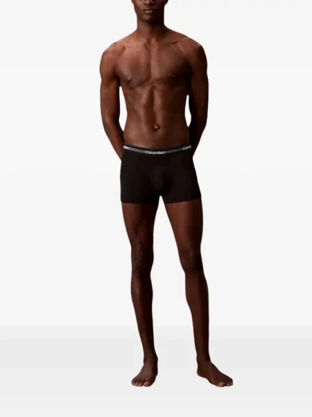 Boxeri Calvin Klein Underwear cu autograf negru