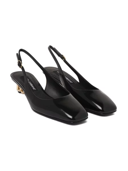 Czółenka Dolce And Gabbana skórzana czarna