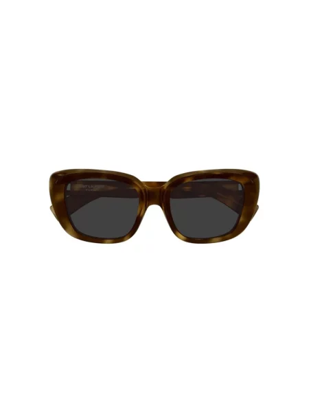 Okulary przeciwsłoneczne Saint Laurent brązowe