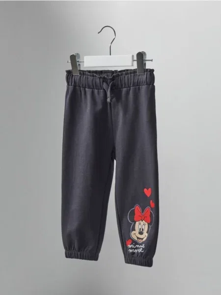 Sinsay Kalhoty joggers Minnie Mouse šedá