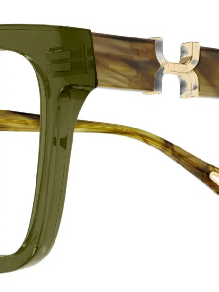 Ochelari de soare Chloé Eyewear cu autograf verde