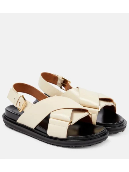 Sandale Marni din piele bej