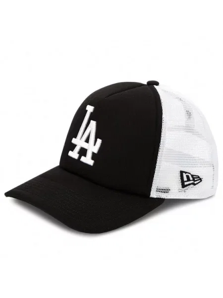 NEW ERA Kepurė CLEAN juoda balta