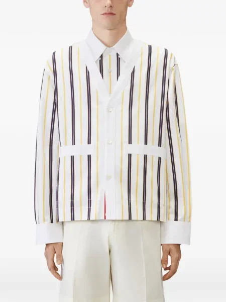 Cămașă Thom Browne din poplin alb