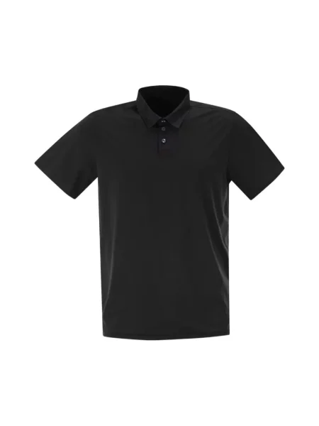 Koszulka polo Rrd z twillu z logo czarna