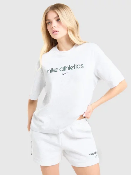 Nike T-Shirt W Nsw Essentials Boxy Gls szara