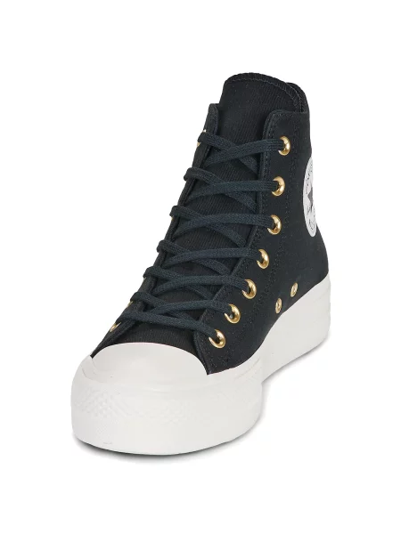 Členkové topánky Converse čierna
