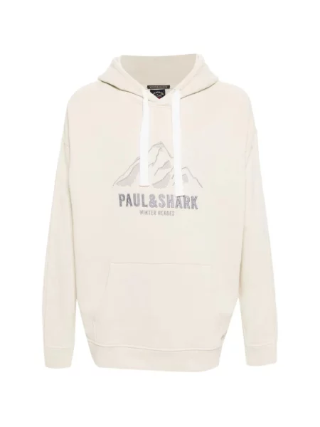 Bluza z kapturem Paul & Shark z kapturem beżowa