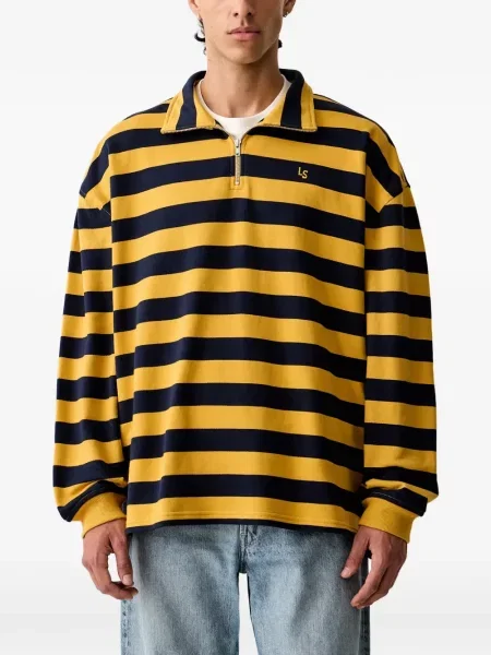 Prugasti ruksak Levi's® visoki struk siva