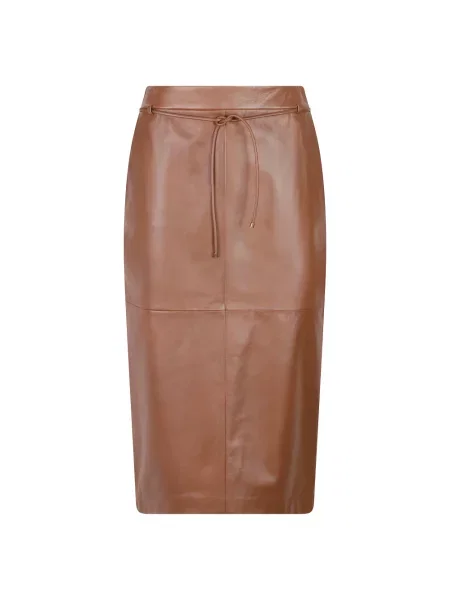 Spódnica midi Max Mara brązowa