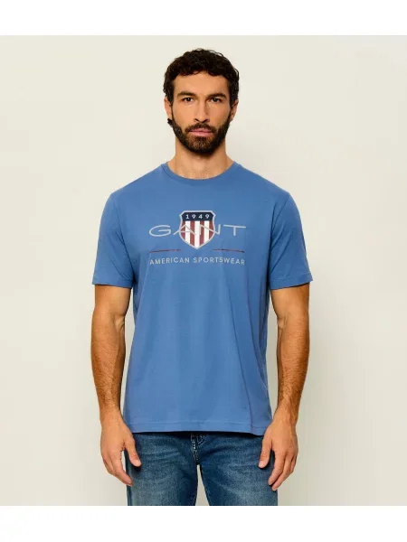 Gant Tricou Archive Shield albastru