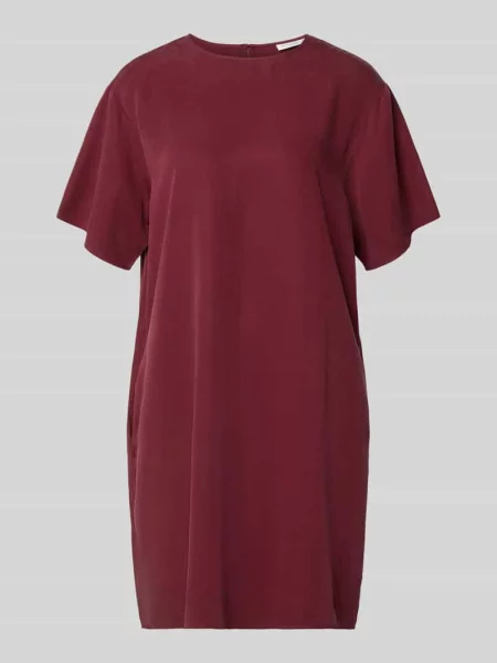 Sukienka casualowa o swobodnym kroju z lyocellu Marc O'polo Denim bordowa