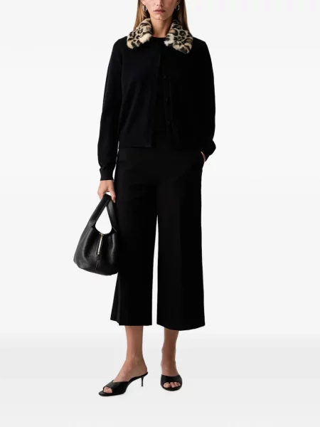 Decupat pantaloni Twinset negru