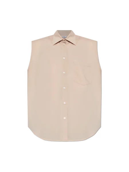 Koszula Acne Studios bez rękawów różowa