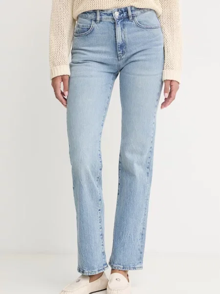 BOSS rifle slim fit dámske PARKWAY-SLIM STR modrá