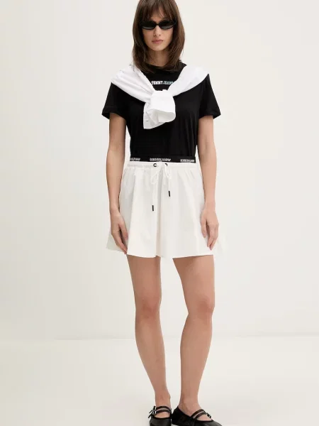 Tommy Jeans Fustă alb