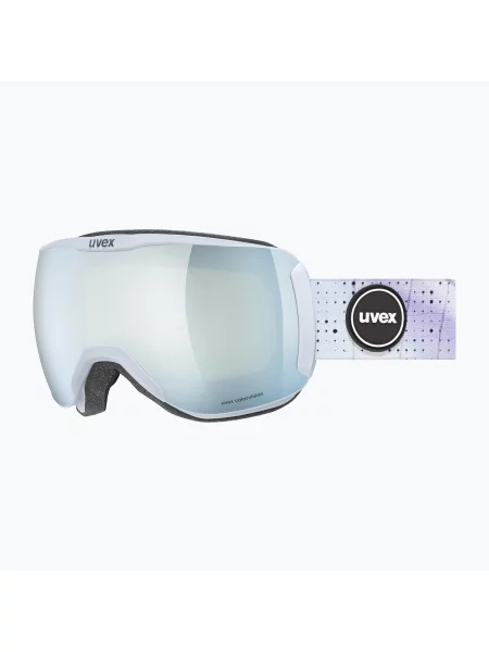 Lyžařské brýle UVEX Downhill CV WE S2 arctic blue matt/mirror white/colorvision green bílé