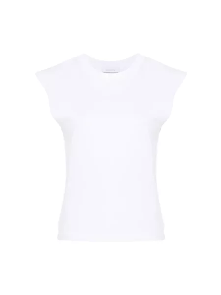 Top Paco Rabanne bez rękawów biały