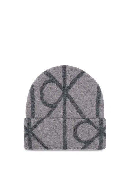 Căciulă Calvin Klein Emblem Aop Brushed gri