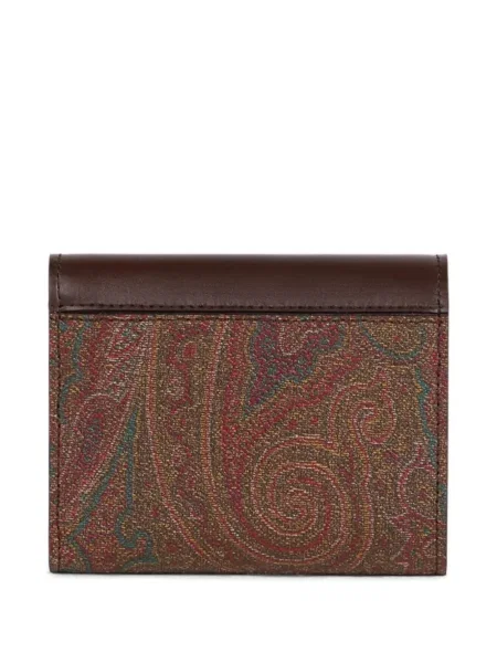 Portofel Etro cu imagine cu model paisley maro
