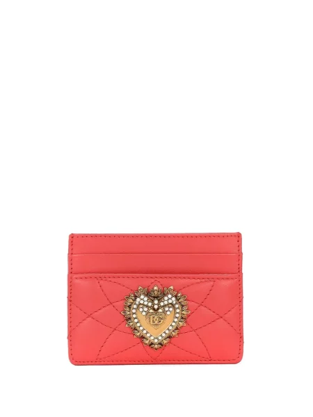 Kožni novčanik Dolce & Gabbana narančasta