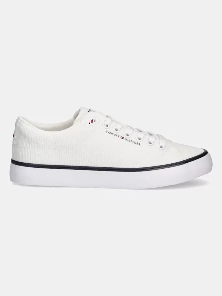 Tommy Hilfiger Tenisky Hi Vulc Core Low Ii Mesh Biela béžová