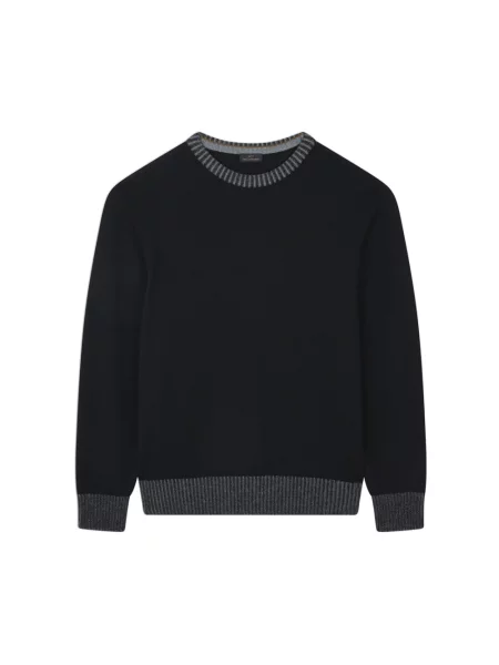 Sweter Paul & Shark z dekoltem w serek czarny