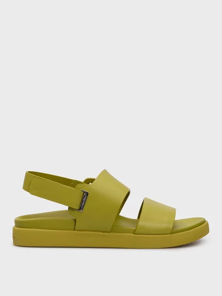 Кожаные босоножки Calvin Klein без каблука