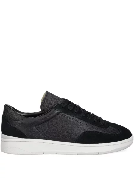 Sneakerși Michael Kors din piele de căprioară negru