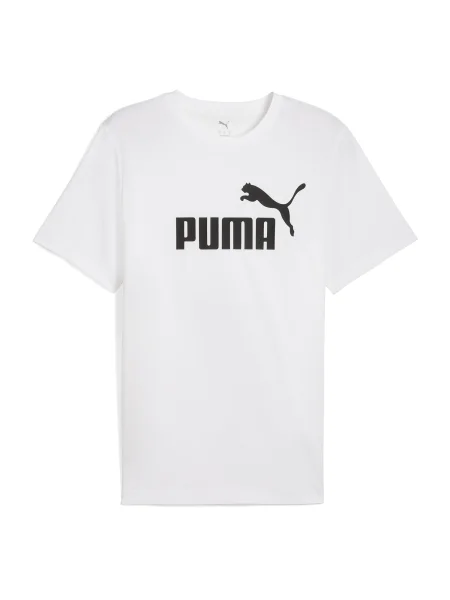 PUMA Tricou Essentials No. 1 negru alb