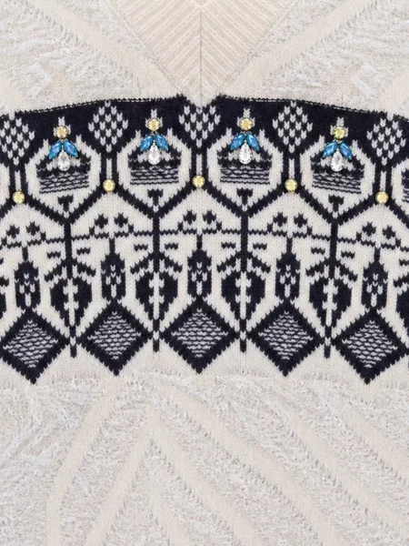 Pulover Liu Jo cu broderie din jacard