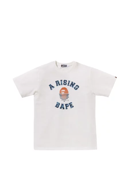 Tricou A Bathing Ape® cu imagine alb
