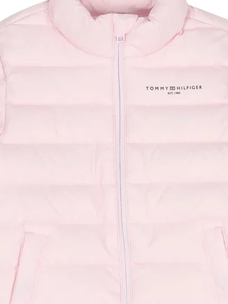 Kurtka dziecięca Tommy Hilfiger różowa